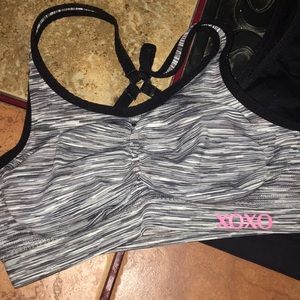 2 sports bras. random brands